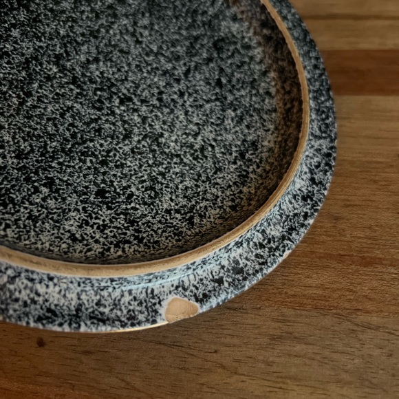 Navy blue/black and white speckled with gold rosebud handle in Gold gilt - Picture 6 of 6